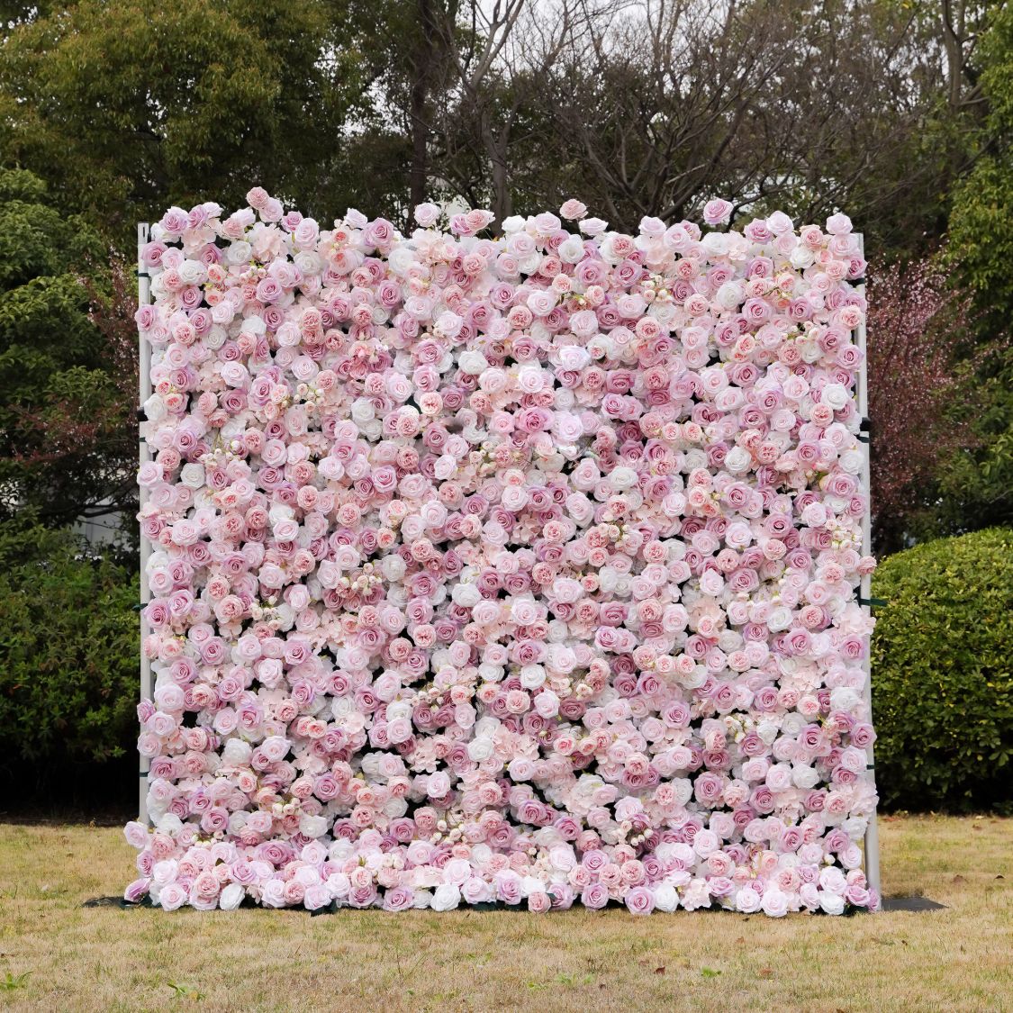 Pink flower wall
